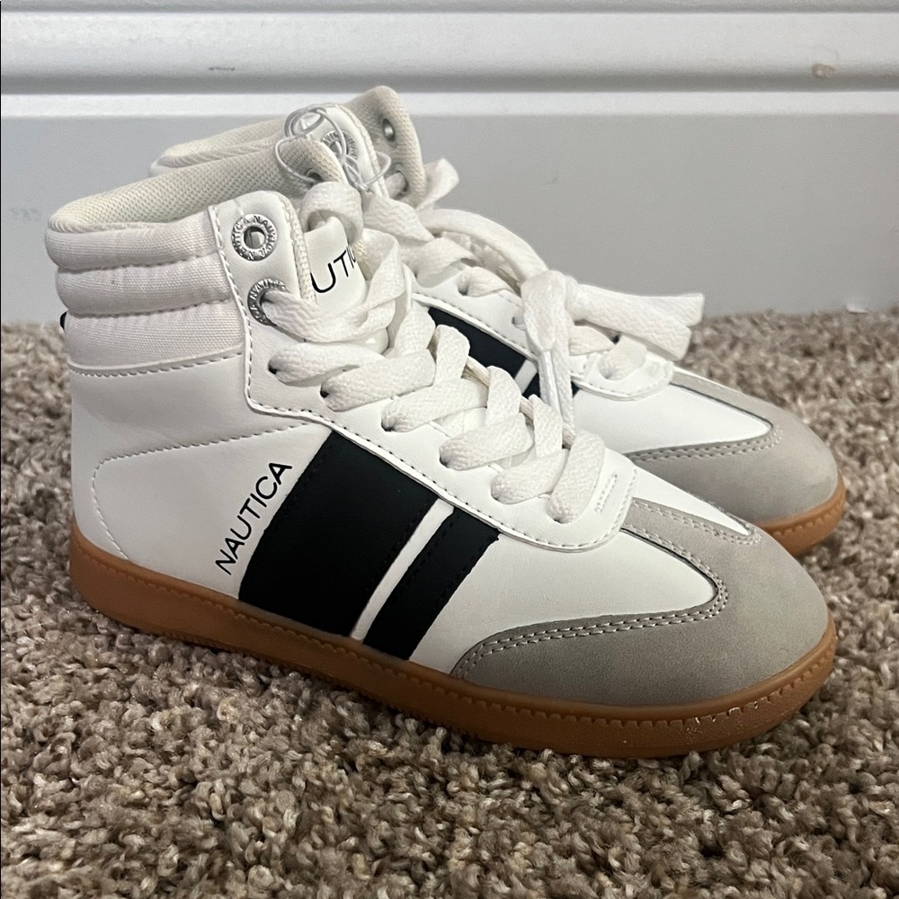 Nautica Kids Sneakers - White, Black, and Gray